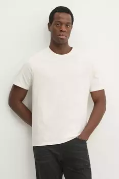 Хлопковая футболка Connor Pepe Jeans, бежевый