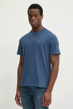 Хлопковая футболка Connor Pepe Jeans, синий