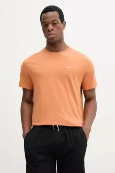 Хлопковая футболка Contrast Connor Pepe Jeans, оранжевый