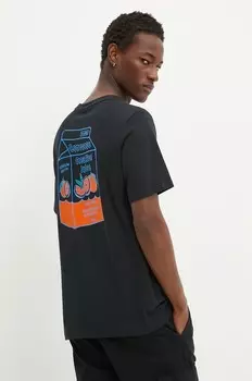 Хлопковая футболка Converse, черный