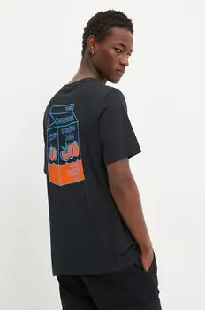 Хлопковая футболка Converse, черный