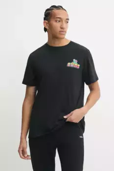 Хлопковая футболка Converse, черный