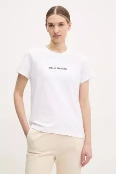 Хлопковая футболка CORE Helly Hansen, белый