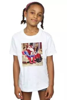 Хлопковая футболка Couch Santa Friends, белый