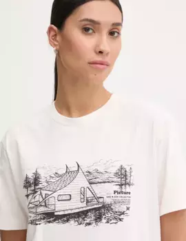 Хлопковая футболка D&S Boathouse Picture, бежевый