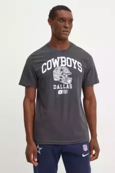 Хлопковая футболка Dallas Cowboys Nike, серый