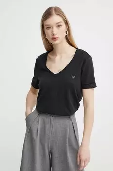 Хлопковая футболка DAMASCO Desigual, черный