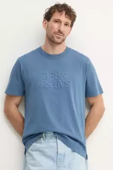 Хлопковая футболка DARIUS TEE Pepe Jeans, синий