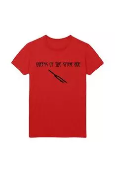 Хлопковая футболка Deaf Songs Queens Of The Stone Age, красный