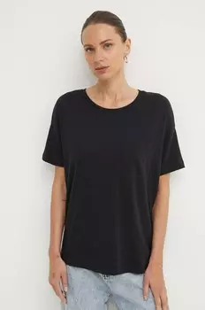 Хлопковая футболка ДЕНИМ Marc O'Polo, черный