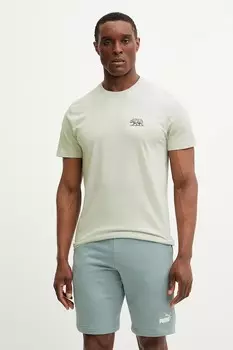 Хлопковая футболка DESTI ANIMALS Rip Curl, бирюзовый