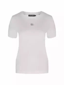 Хлопковая футболка DG Dolce&Gabbana, белый