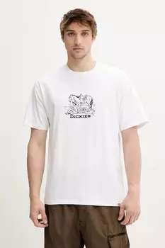 Хлопковая футболка Dickies, белый