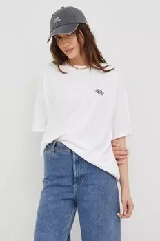 Хлопковая футболка Dickies, белый
