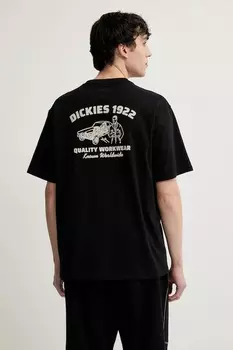 Хлопковая футболка Dickies, черный