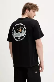 Хлопковая футболка Dickies, черный
