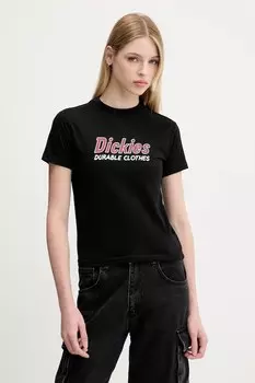 Хлопковая футболка Dickies, черный