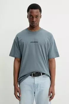 Хлопковая футболка Dickies, серый