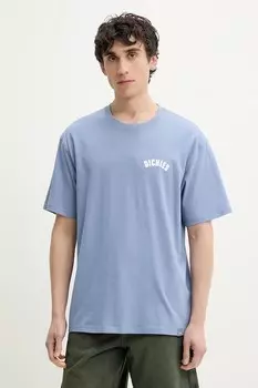 Хлопковая футболка Dickies, синий