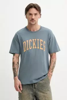 Хлопковая футболка Dickies, синий
