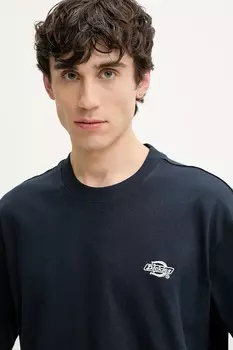 Хлопковая футболка Dickies, темно-синий