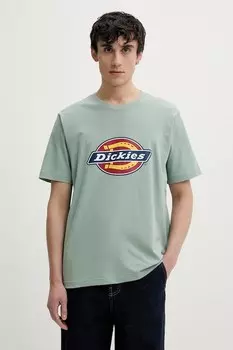 Хлопковая футболка Dickies, зеленый