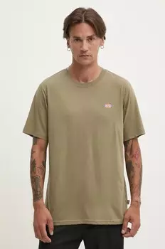 Хлопковая футболка Dickies, зеленый