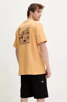 Хлопковая футболка Dickies, желтый