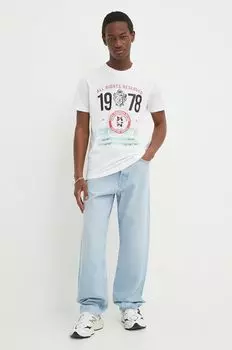 Хлопковая футболка Diesel, белый