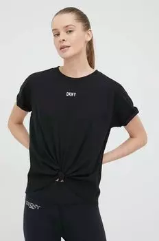 Хлопковая футболка Dkny DP1T8521 DKNY, черный
