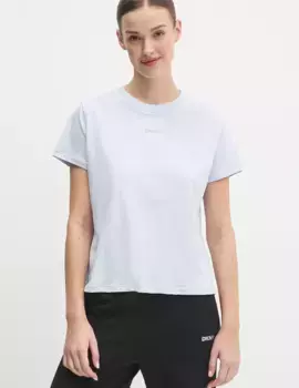 Хлопковая футболка Dkny, синий