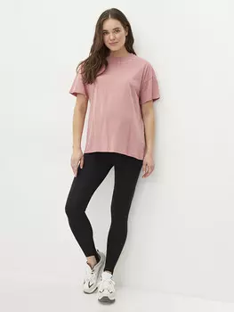 Хлопковая футболка для беременных с короткими рукавами и принтом с круглым вырезом LC Waikiki Maternity