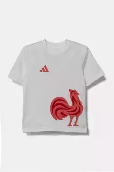 Хлопковая футболка для детей adidas Performance, белый