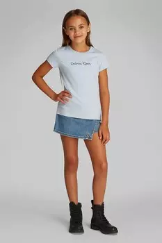 Хлопковая футболка для детей Calvin Klein Jeans, синий