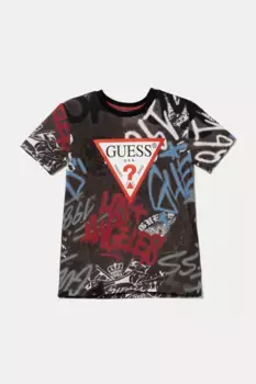 Хлопковая футболка для детей Guess, синий