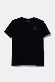 Хлопковая футболка для детей Guess, темно-синий