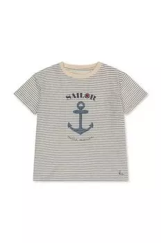 Хлопковая футболка для детей Konges Sljd, синий