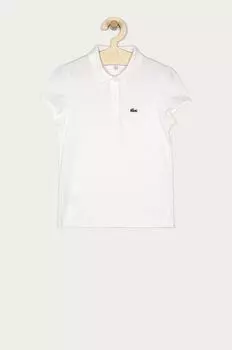 Хлопковая футболка для детей Lacoste, белый