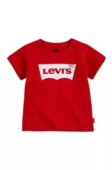 Хлопковая футболка для детей Levi's, красный