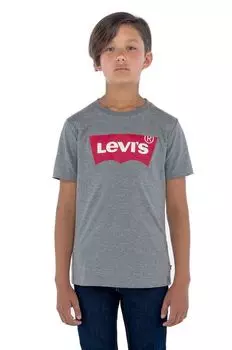 Хлопковая футболка для детей Levi's, серый