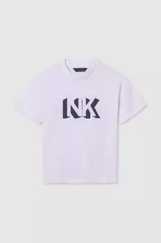 Хлопковая футболка для детей Mayoral, белый