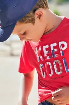 Хлопковая футболка для детей Mayoral, красный