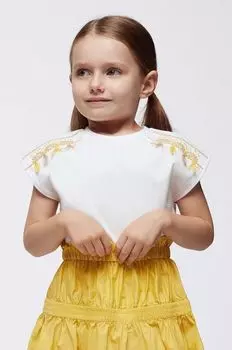 Хлопковая футболка для детей Mayoral, желтый