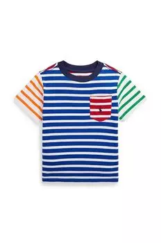 Хлопковая футболка для детей Polo Ralph Lauren, синий
