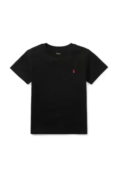Хлопковая футболка для детей Polo Ralph Lauren, черный