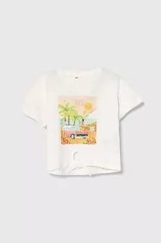 Хлопковая футболка для детей Zippy, белый