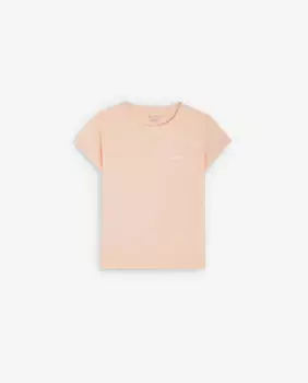 Хлопковая футболка для девочек с короткими рукавами Scalpers, коралловый