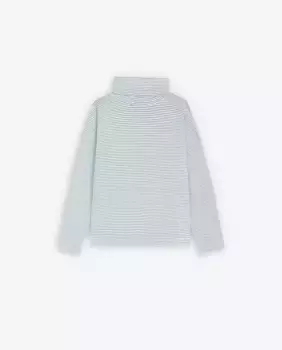 Хлопковая футболка для девочек с высоким воротником Scalpers, зеленый