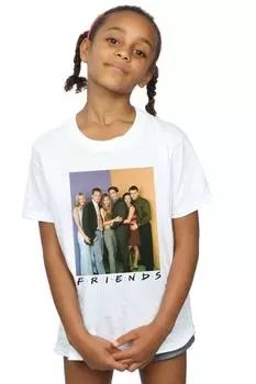 Хлопковая футболка для группового фото Friends, белый