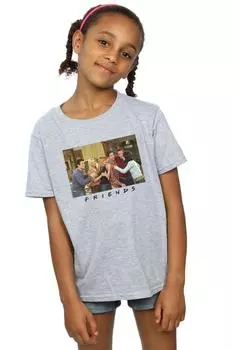 Хлопковая футболка для группового фото в квартире Friends, серый
